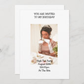 Einladung zur Geburtstagsfeier im Briggerton-Stil (Vorne/Hinten)