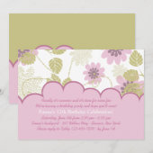 Einladung zur Geburtstagsfeier im Garten (Vorne/Hinten)