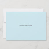 Einladung zur Geburtstagsfeier im Garten (Rückseite)