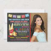 Einladung zur Geburtstagsfeier in Mexiko (Vorderseite)