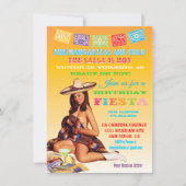 Einladung zur Geburtstagsfeier in Mexiko (Vorderseite)