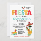 Einladung zur Geburtstagsfeier in Mexiko (Vorderseite)