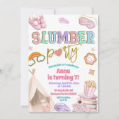 Einladung zur Geburtstagsfeier Slumber Patch Party (Vorderseite)