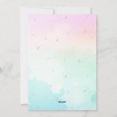 Einladung zur Geburtstagsfeier von Eiscreme (Rückseite)