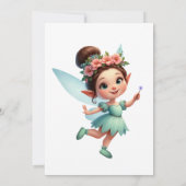 Einladung zur Geburtstagsfeier von Fairy Garden (Rückseite)