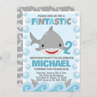 Einladung zur Geburtstagsfeier von Haifischen