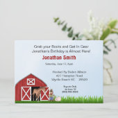 Einladung zur Geburtstagsfeier von Red Barn (Stehend Vorderseite)