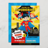 Einladung zur Geburtstagsfeier von Superheran (Vorne/Hinten)