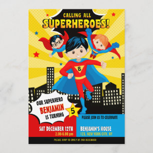 Einladung zur Geburtstagsfeier von Superheran