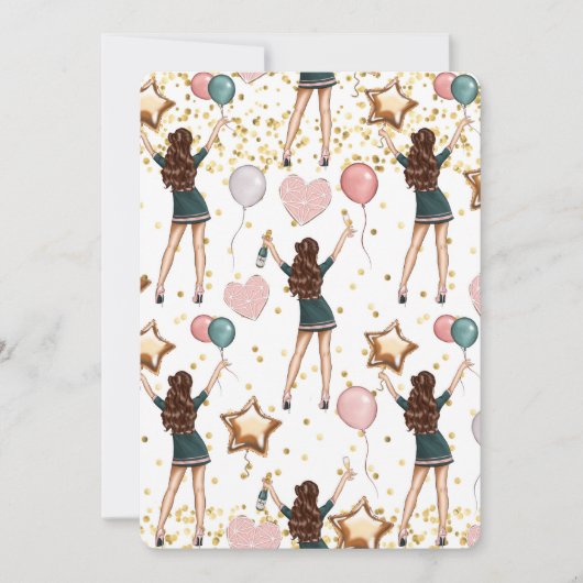 Einladung zur Geburtstagskarte (Vorderseite)