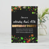 Einladung zur Geburtstagspartei (Stehend Vorderseite)