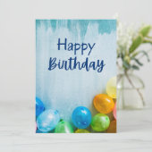 Einladung zur Geburtstagspartei (Stehend Vorderseite)