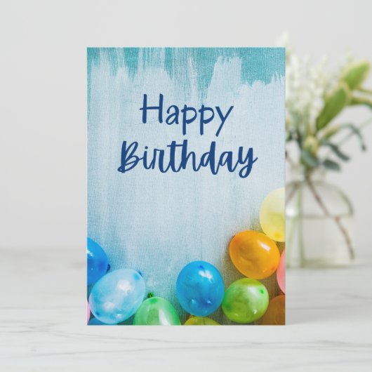 Einladung zur Geburtstagspartei (Stehend Vorderseite)