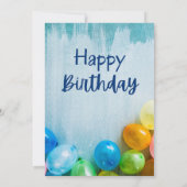 Einladung zur Geburtstagspartei (Rückseite)