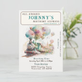 Einladung zur Geburtstagspartei (Stehend Vorderseite)