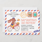 Einladung zur Geburtstagspartei (Vorderseite)