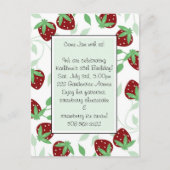 Einladung zur Geburtstagspartei (Vorderseite)