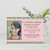 Einladung zur Geburtstagspartei (Stehend Vorderseite)