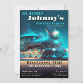 Einladung zur Geburtstagspartei (Vorderseite)