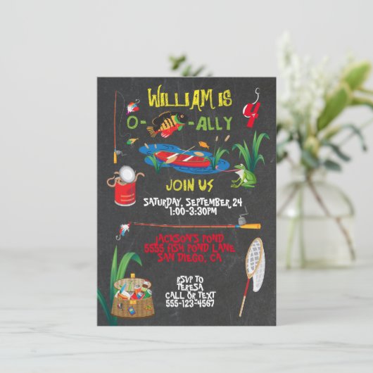 Einladung zur Geburtstagspartei (Stehend Vorderseite)