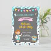 Einladung zur Geburtstagspartei (Stehend Vorderseite)