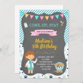 Einladung zur Geburtstagspartei (Vorne/Hinten)