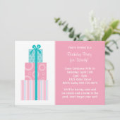 Einladung zur Geburtstagspartei (Stehend Vorderseite)