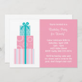 Einladung zur Geburtstagspartei (Vorne/Hinten)