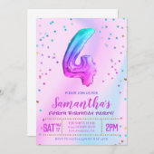 Einladung zur Geburtstagspartei (Vorne/Hinten)