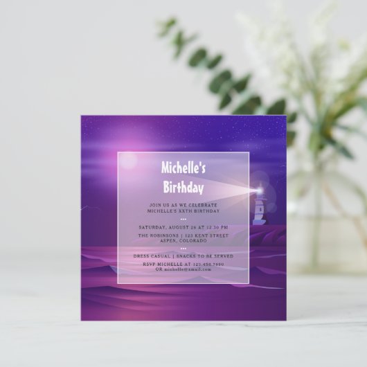 Einladung zur Geburtstagspartei (Stehend Vorderseite)