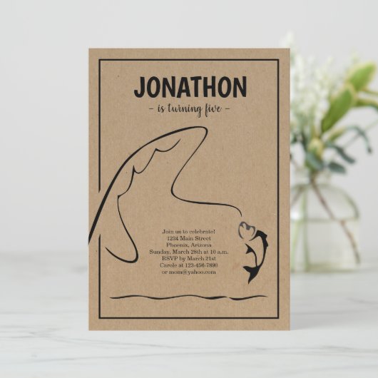 Einladung zur Geburtstagspartei (Stehend Vorderseite)