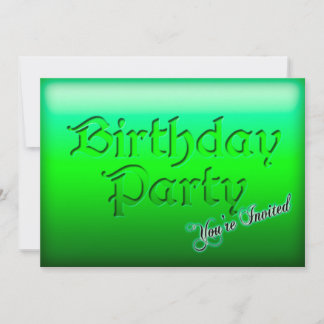 Einladung zur Geburtstagspartei
