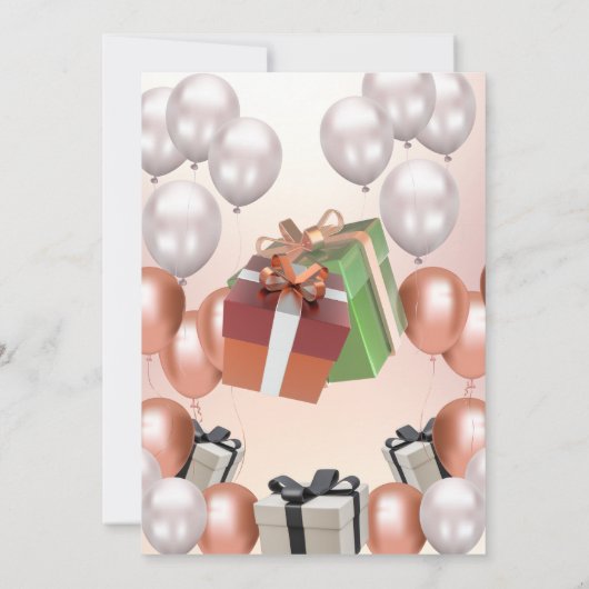 Einladung zur Geburtstagspartei (Rückseite)