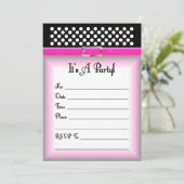  Einladung zur Geburtstagspartei (Stehend Vorderseite)