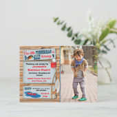 Einladung zur Geburtstagspartei (Stehend Vorderseite)