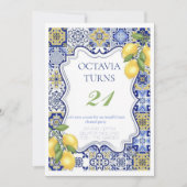 Einladung zur Geburtstagspartei (Vorderseite)