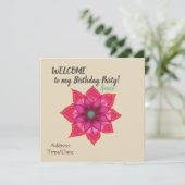 Einladung zur Geburtstagspartei (Stehend Vorderseite)