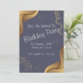 Einladung zur Geburtstagspartei (Stehend Vorderseite)