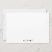 Einladung zur Geburtstagspartei (Rückseite)