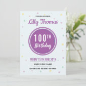 Einladung zur Geburtstagspartei (Stehend Vorderseite)