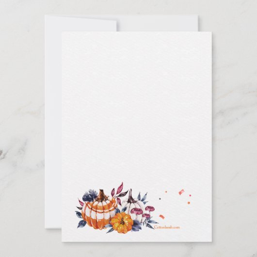 Einladung zur Geburtstagspartei (Rückseite)