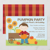 Einladung zur Geburtstagspartei (Vorne/Hinten)