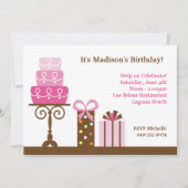 Einladung zur Geburtstagspartei (Vorderseite)