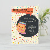 Einladung zur Geburtstagspartei (Stehend Vorderseite)