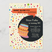 Einladung zur Geburtstagspartei (Vorne/Hinten)