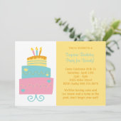  Einladung zur Geburtstagspartei (Stehend Vorderseite)