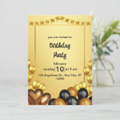 Einladung zur Geburtstagspartei (Stehend Vorderseite)