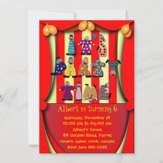 Einladung zur Geburtstagspartei: 036 Clowns