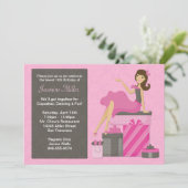 Einladung zur Geburtstagspartei 16 . Geburtstag (Stehend Vorderseite)