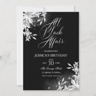 Einladung zur Geburtstagspartei aller Black Affair